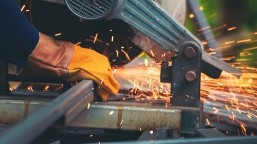 Plastsvejsning i gang